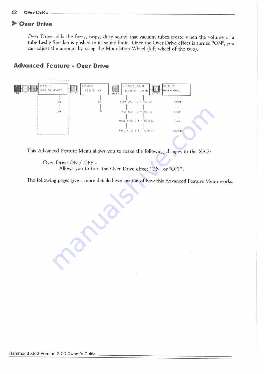 Hammond XB2 Owner'S Playing Manual Download Page 91