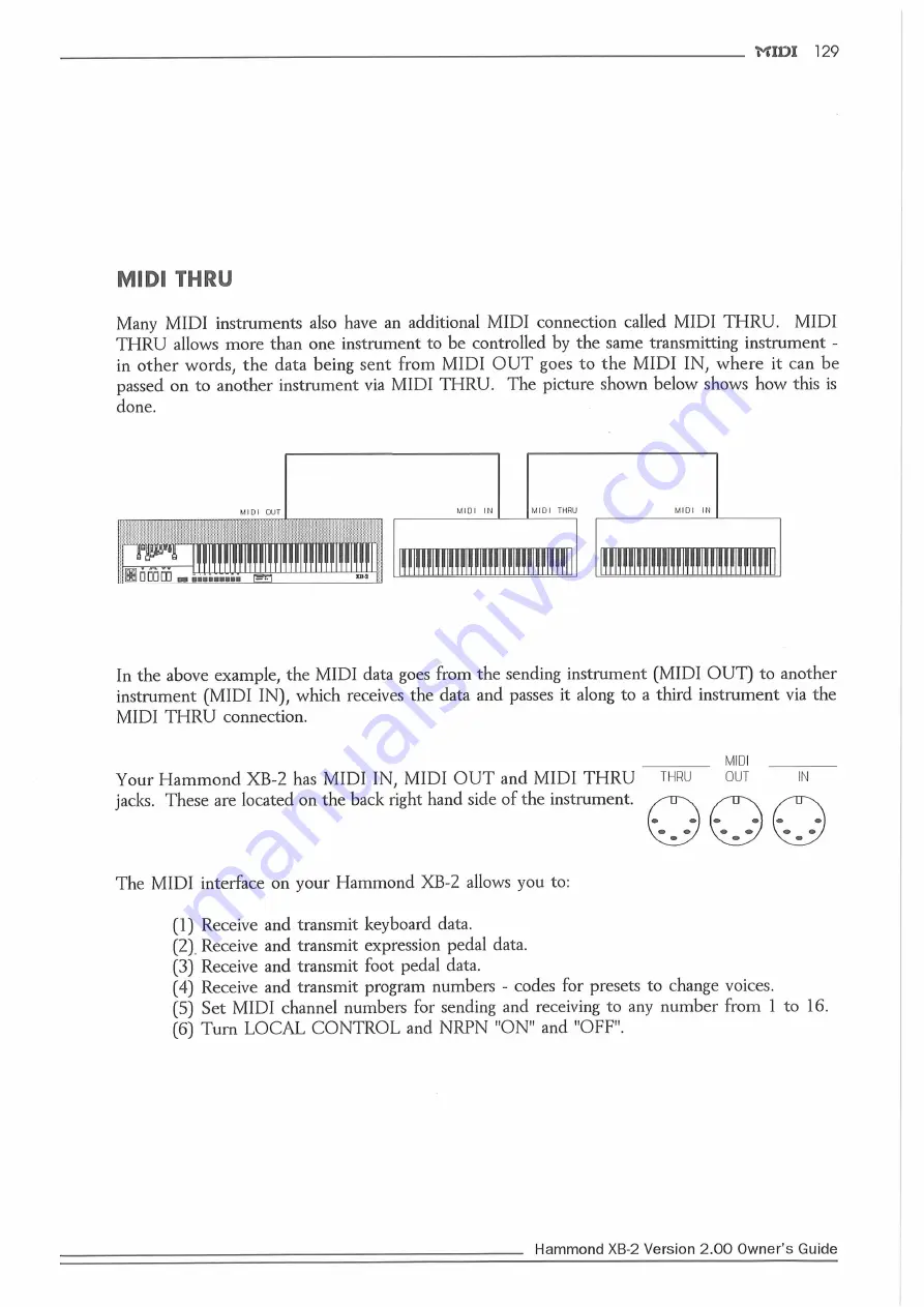 Hammond XB2 Owner'S Playing Manual Download Page 136