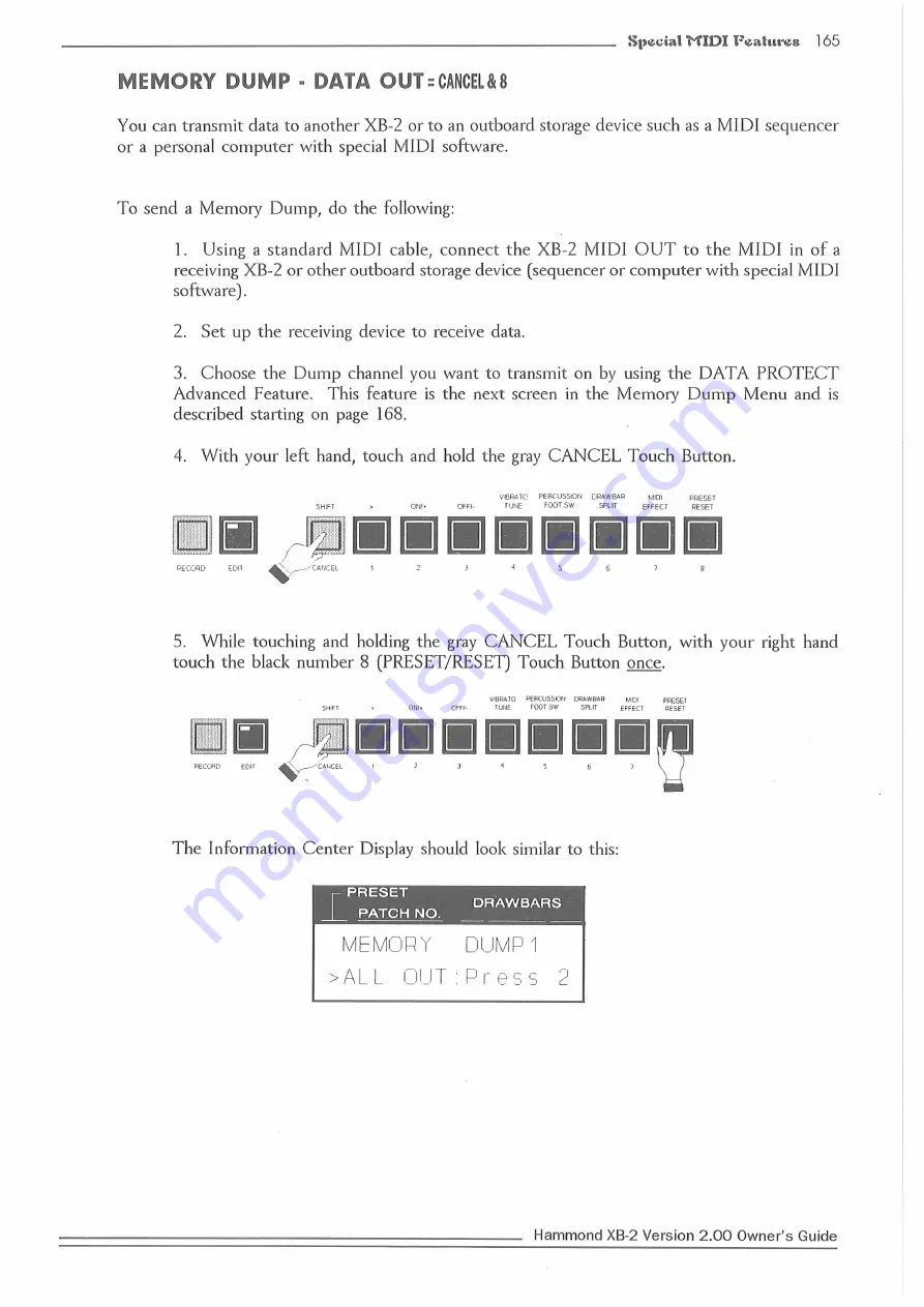 Hammond XB2 Owner'S Playing Manual Download Page 170