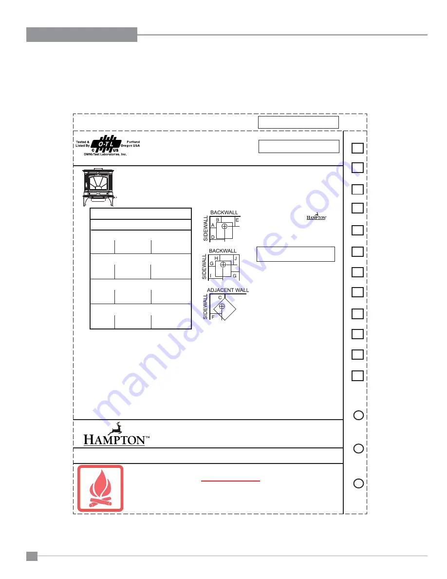 HAMPTON BAY H200 Owners & Installation Manual Download Page 4