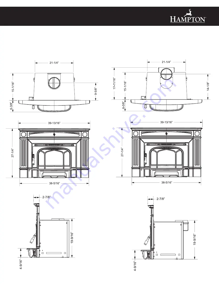 HAMPTON BAY Wood Insert HI200 Скачать руководство пользователя страница 2