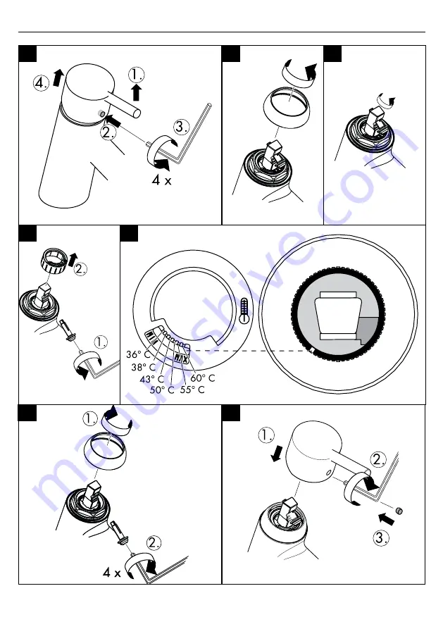 Hans Grohe AXOR Carlton 17615 Series Manual Download Page 7