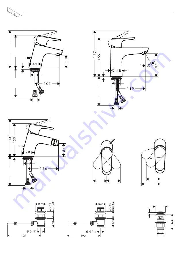 Hans Grohe Ecos M CoolStart 14042000 Instructions For Use/Assembly Instructions Download Page 36