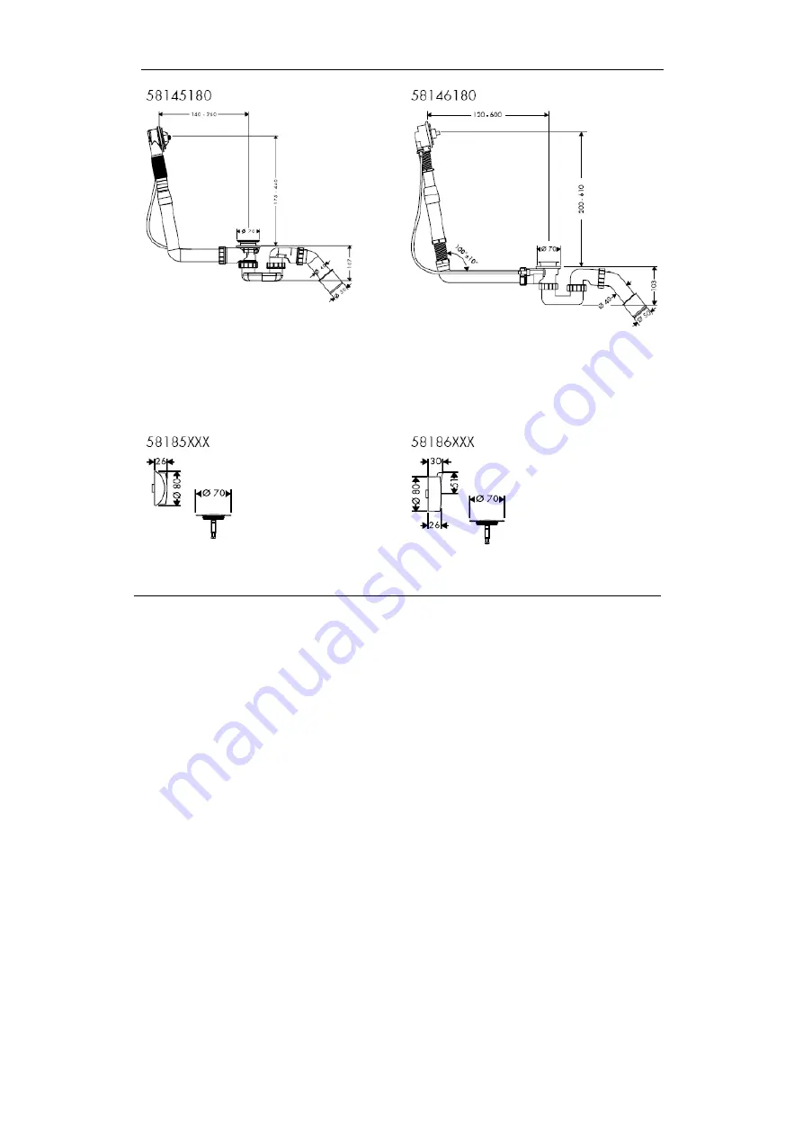 Hans Grohe Flexaplus 58185 Series Скачать руководство пользователя страница 156