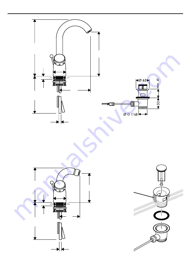 Hans Grohe Mondial 15030 Series Manual Download Page 2