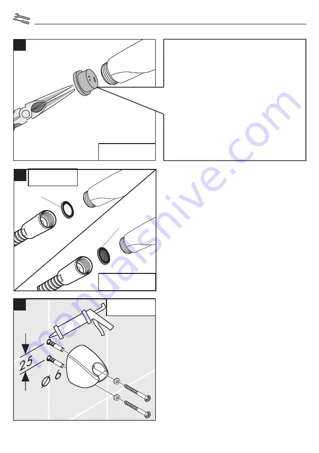 Hans Grohe Monsoon Vario 26544400 Instructions For Use/Assembly Instructions Download Page 4