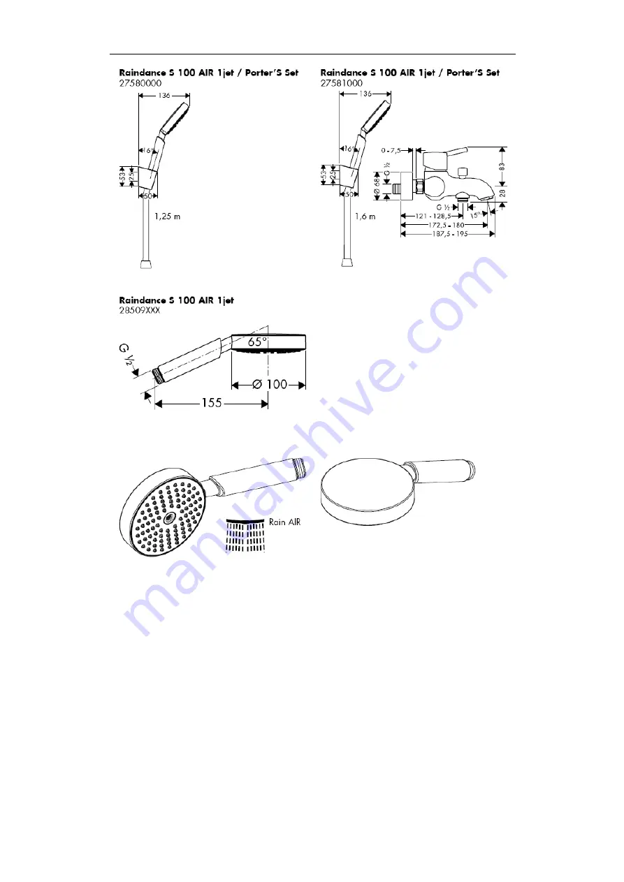 Hans Grohe Porter'D 27526 Series Assembly Instructions Manual Download Page 31