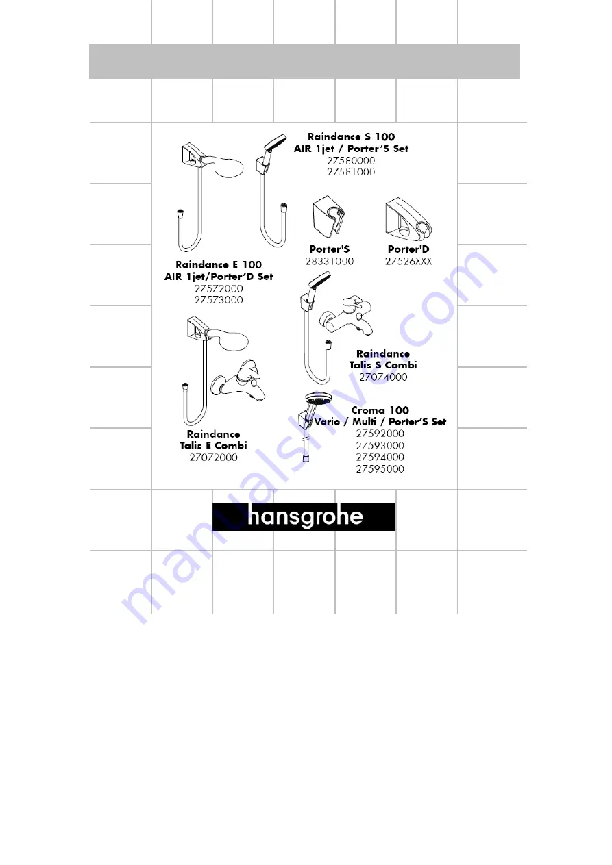 Hans Grohe Porter'D 27526 Series Assembly Instructions Manual Download Page 99