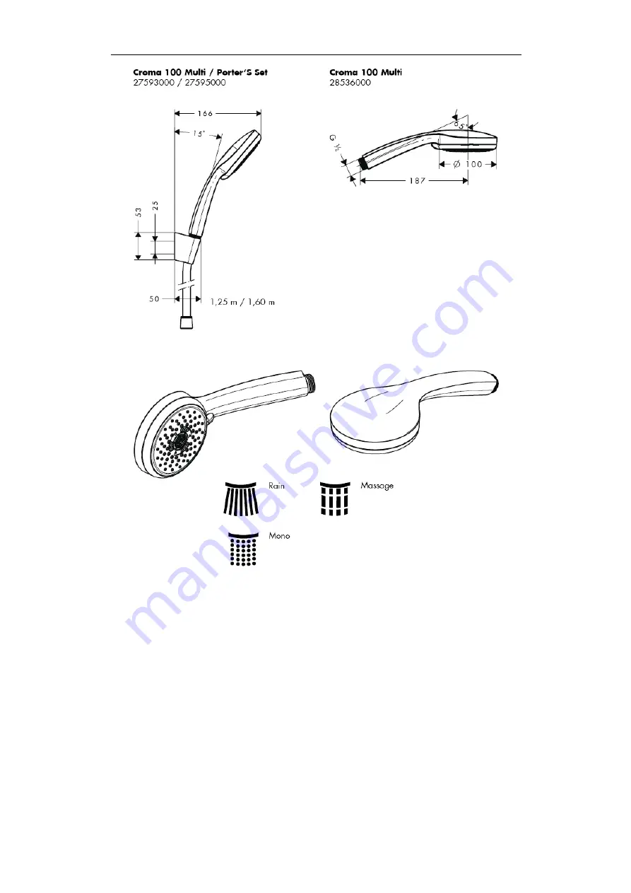 Hans Grohe Porter'D 27526 Series Assembly Instructions Manual Download Page 159