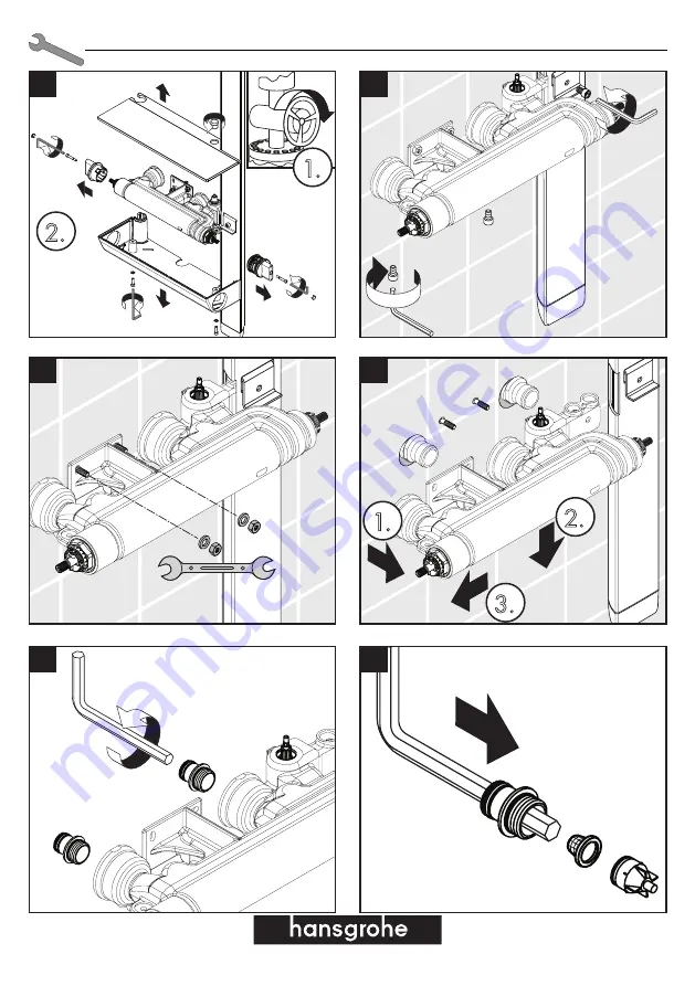 Hans Grohe Raindance E Showerpipe Instructions For Use/Assembly Instructions Download Page 44