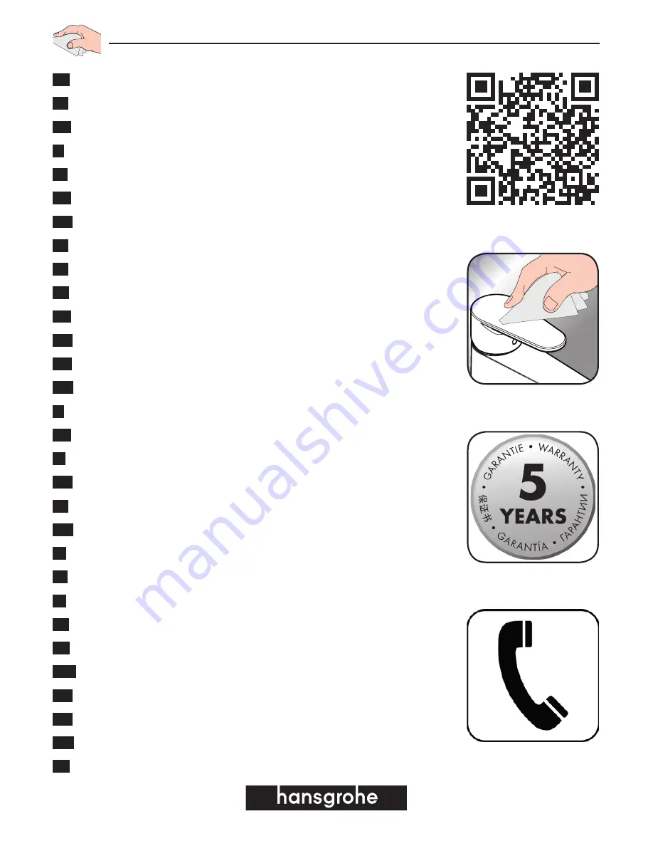 Hans Grohe Talis Classic Assembly And Use Instructions Download Page 40