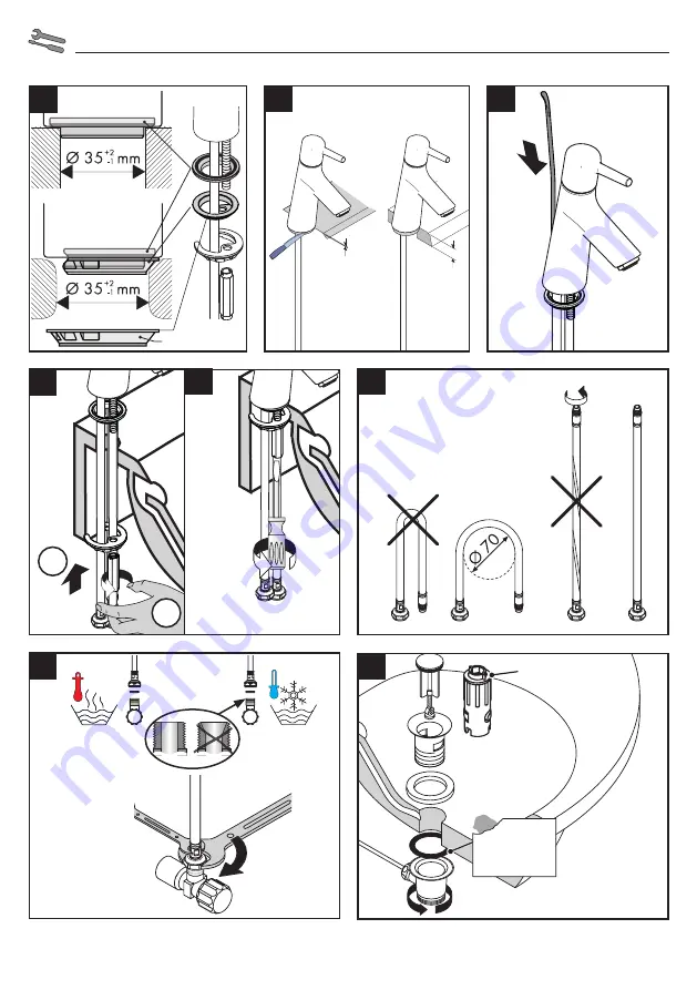 Hans Grohe Talis S 80 72010 Series Instructions For Use/Assembly Instructions Download Page 34