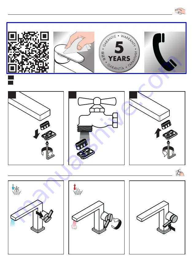 Hans Grohe Tecturis E 110 Fine CoolStart 73020 9 Series Скачать руководство пользователя страница 5