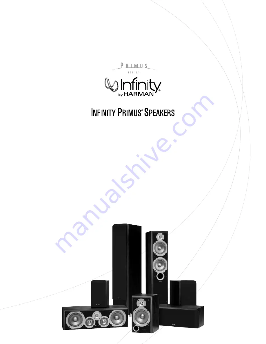 Harman Consumer Infinity Primus P143 Скачать руководство пользователя страница 1