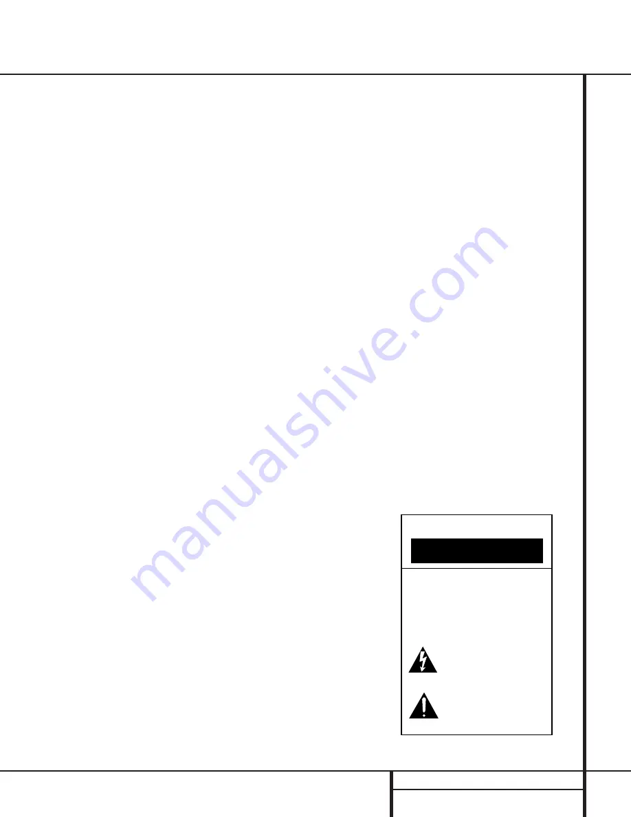 Harman Kardon AVR 110 Owner'S Manual Download Page 3