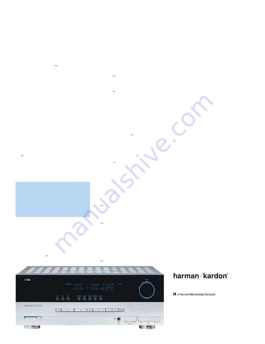 Harman Kardon AVR 247 Software Upgrade Instructions Download Page 2