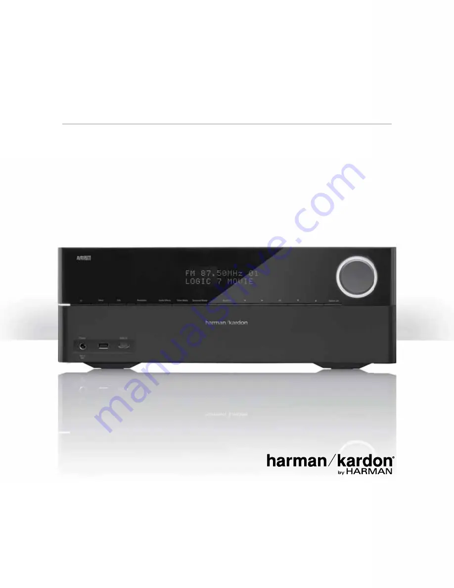 Harman Kardon AVR 2700 Скачать руководство пользователя страница 1