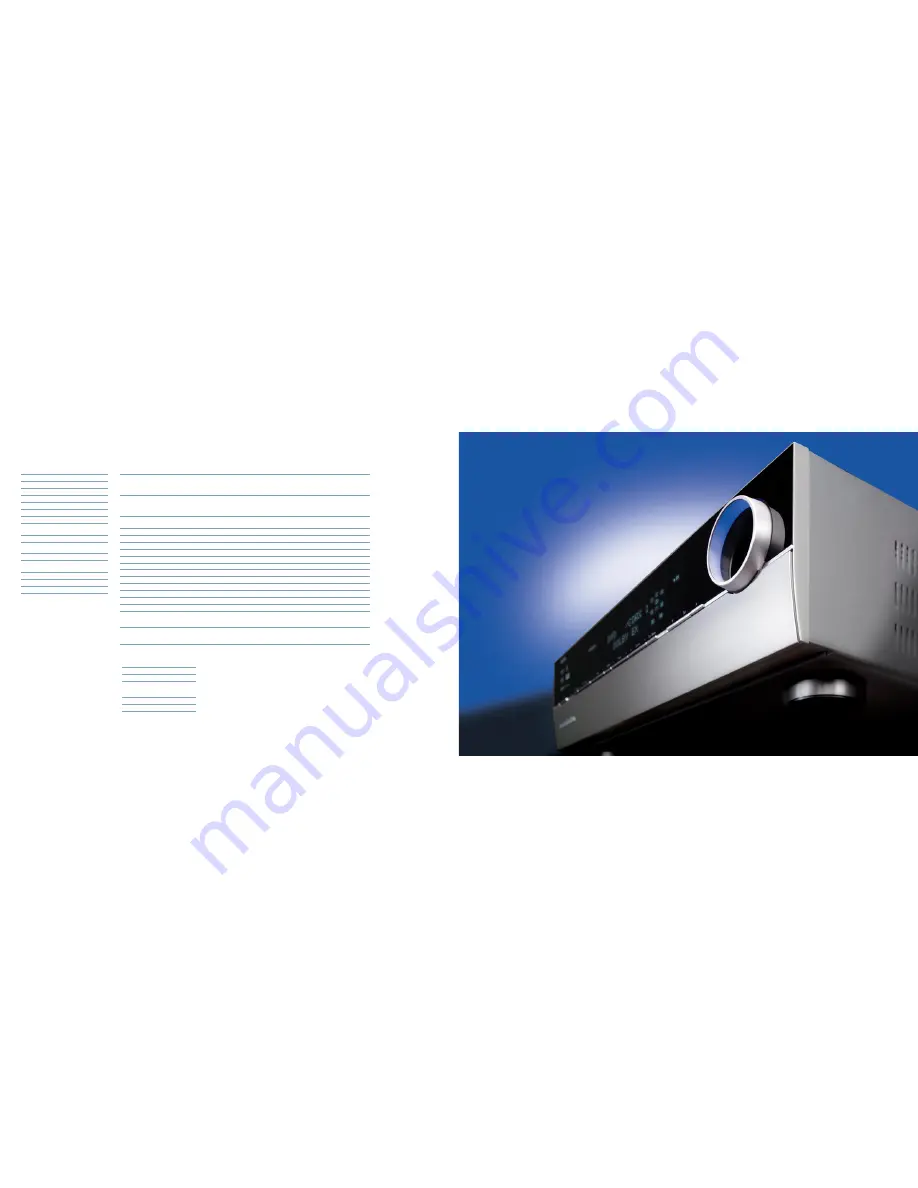 Harman Kardon AVR 330 Brochure & Specs Download Page 18