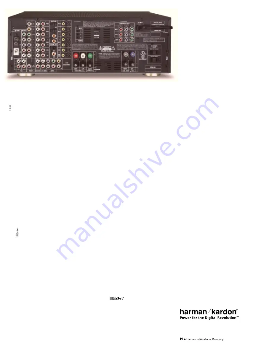 Harman Kardon AVR 520 Product Information Download Page 2