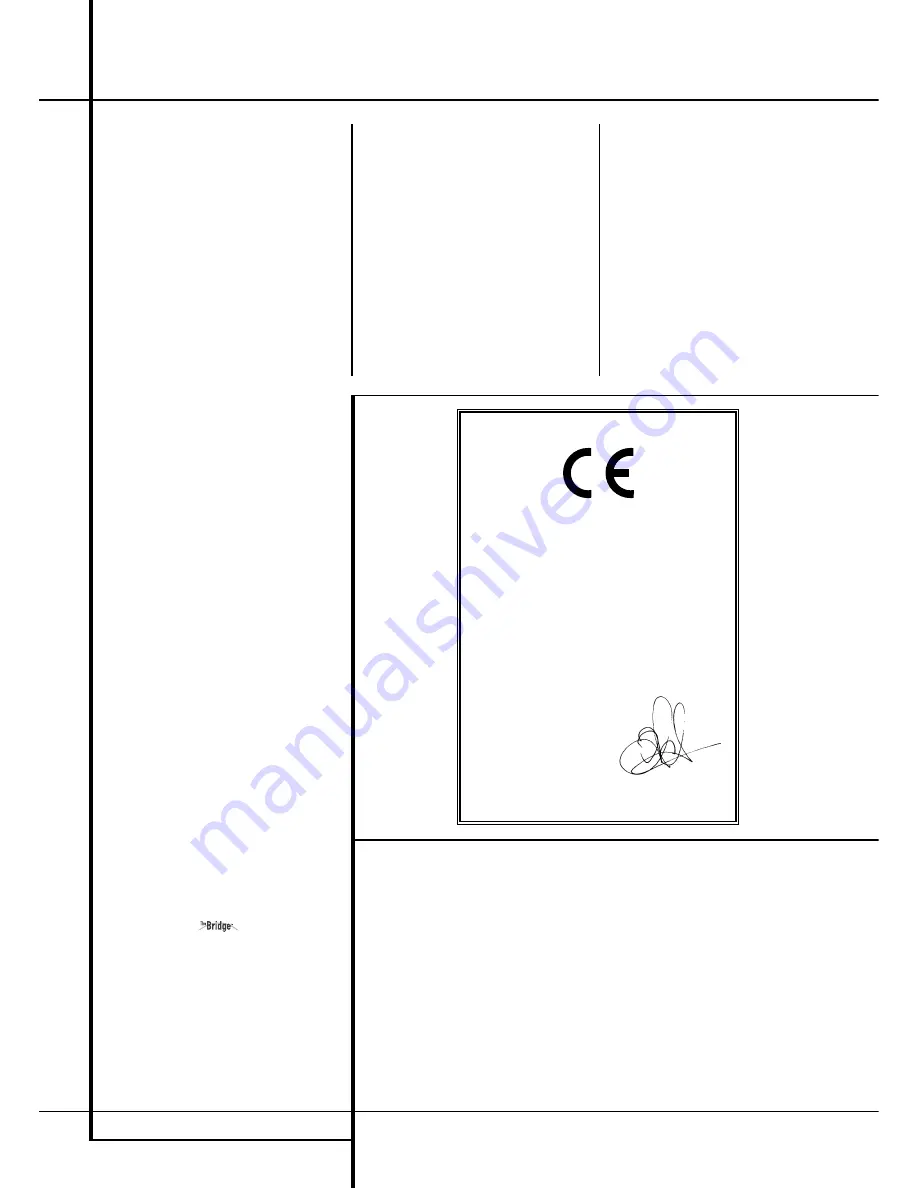 Harman Kardon BRUKSANVISNING AVR 355 Handleiding Download Page 2