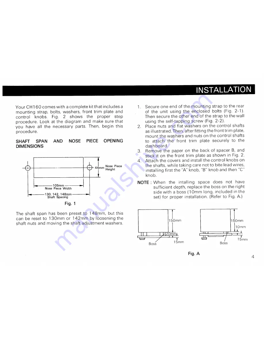 Harman Kardon CH160 Owner'S Manual Download Page 5