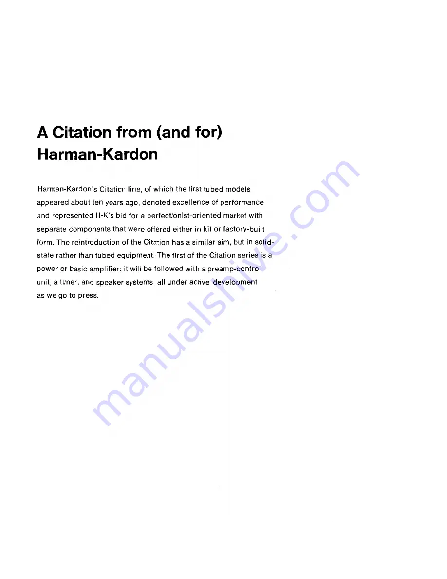 Harman Kardon CITATION 12 Скачать руководство пользователя страница 2