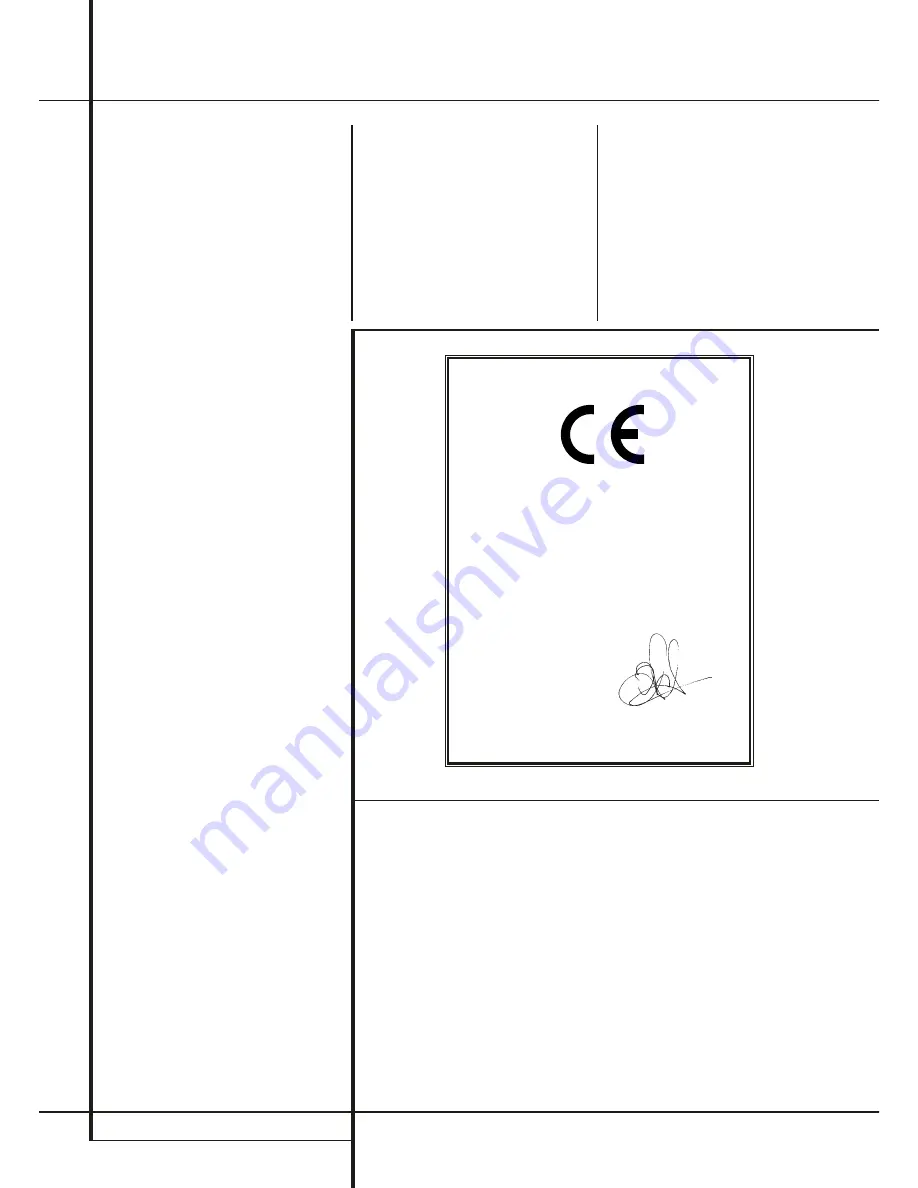 Harman Kardon HS 100 Owner'S Manual Download Page 2