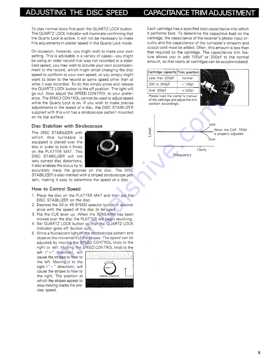 Harman Kardon T65C Owner'S Manual Download Page 9