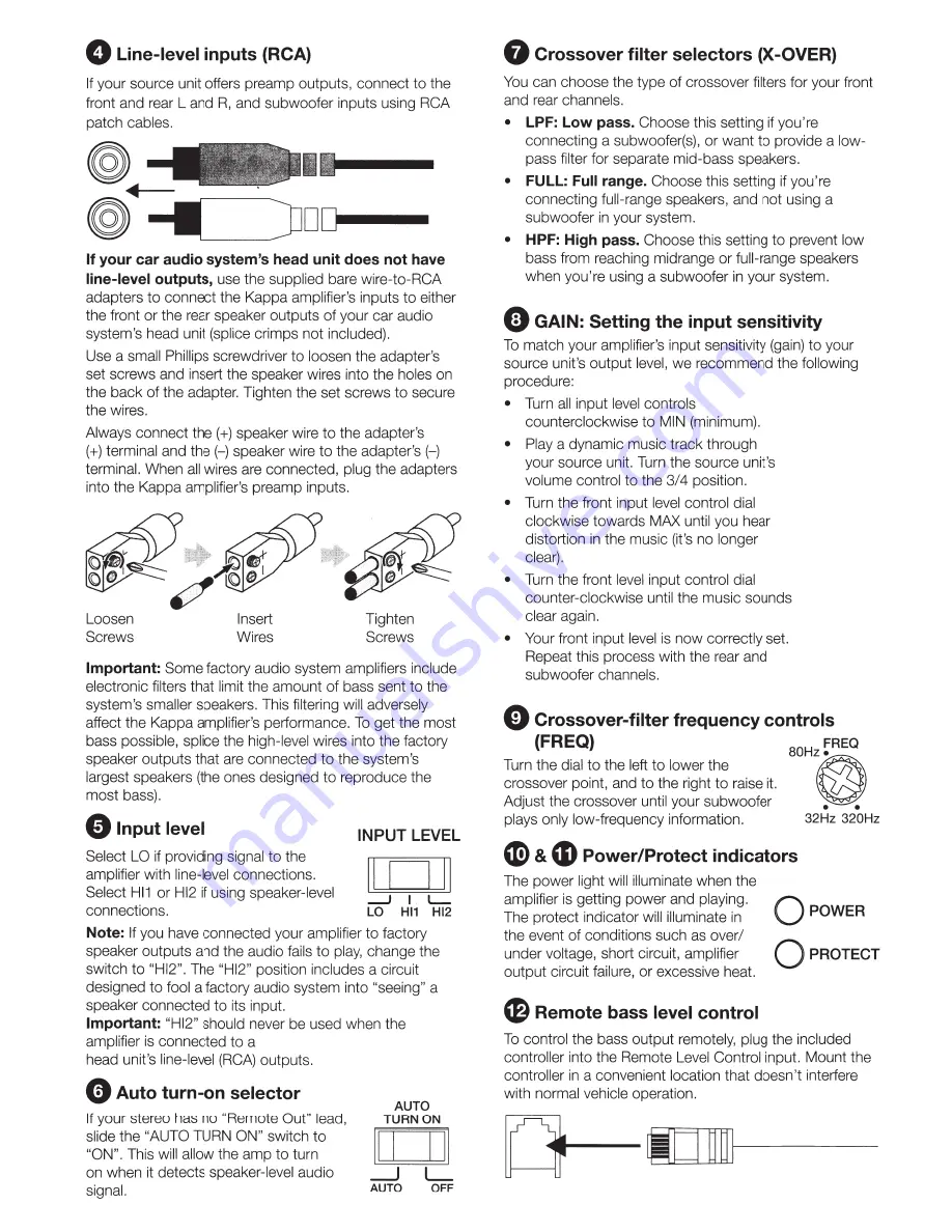 Harman infinity KAPPA five Owner'S Manual Download Page 4