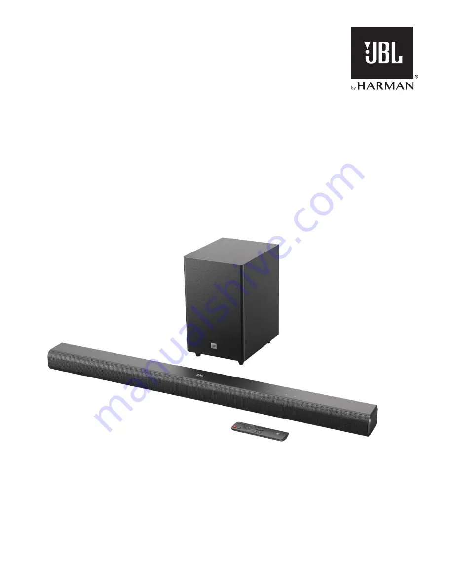 Harman JBL CINEMA SB550 Owner'S Manual Download Page 1