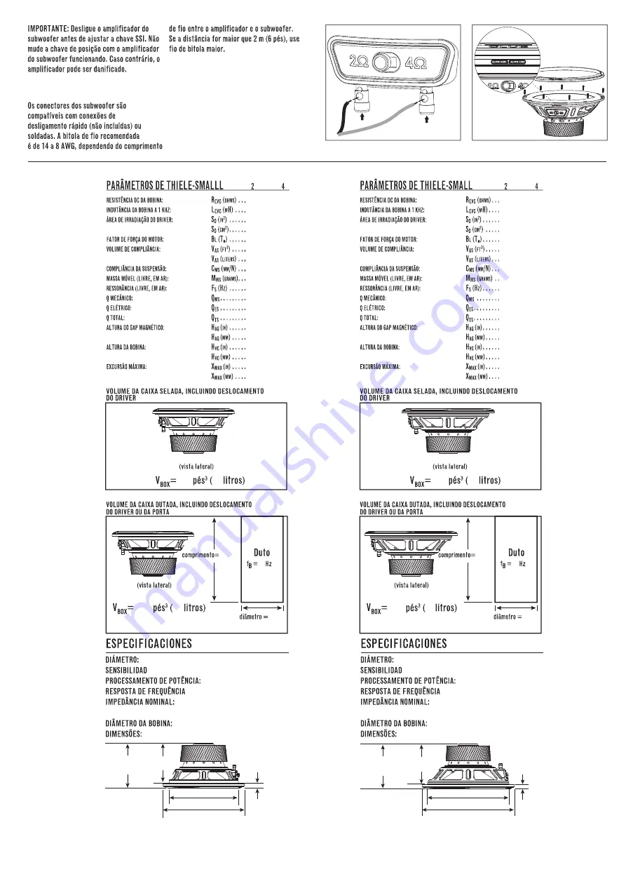 Harman JBL CLUB Series Owner'S Manual Download Page 22