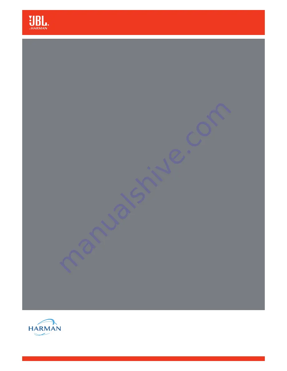 Harman JBL Stage A6002 Owner'S Manual Download Page 9