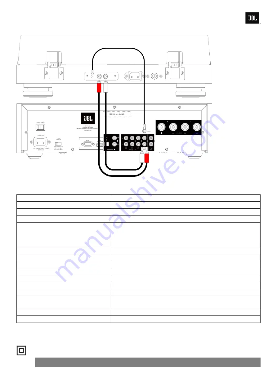 Harman JBL TT350 Classic Quick Start Manual Download Page 25