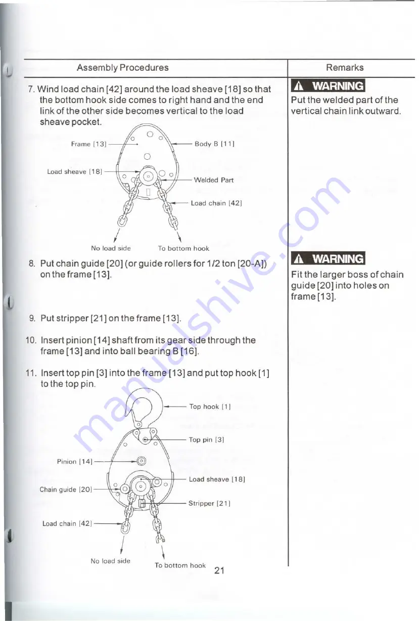 Harrington CF4 Owner'S Manual Download Page 21