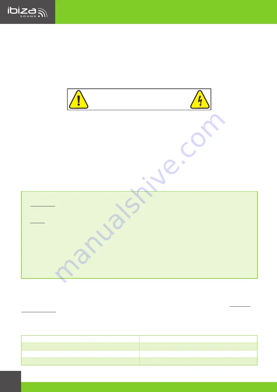 Ibiza sound PORT8UHF-BT Скачать руководство пользователя страница 18