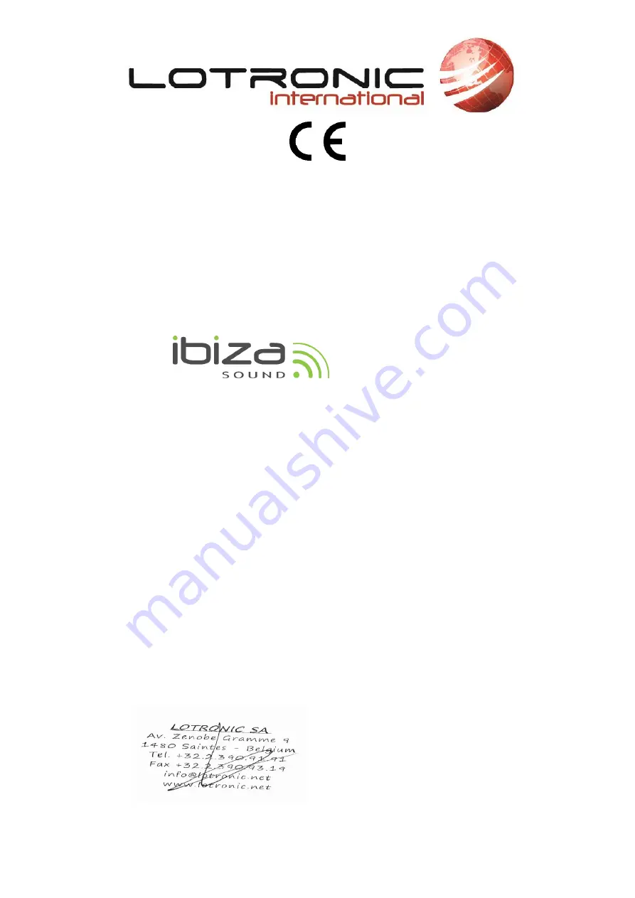 Ibiza sound PORT8UHF-BT Instruction Manual Download Page 50