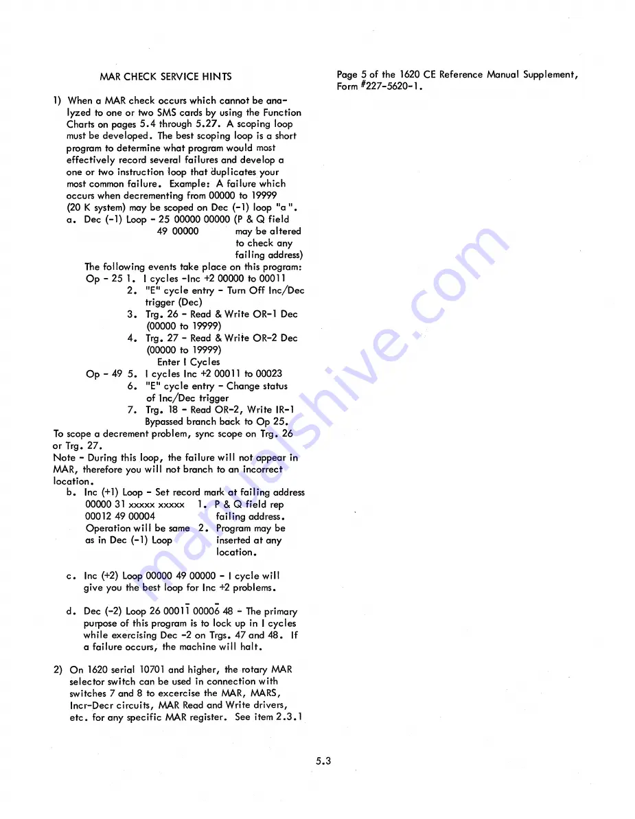 IBM 1620 Manual Download Page 48