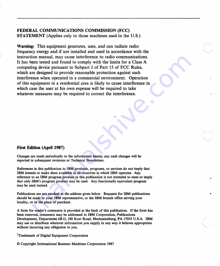 IBM 3151 User Manual Download Page 3