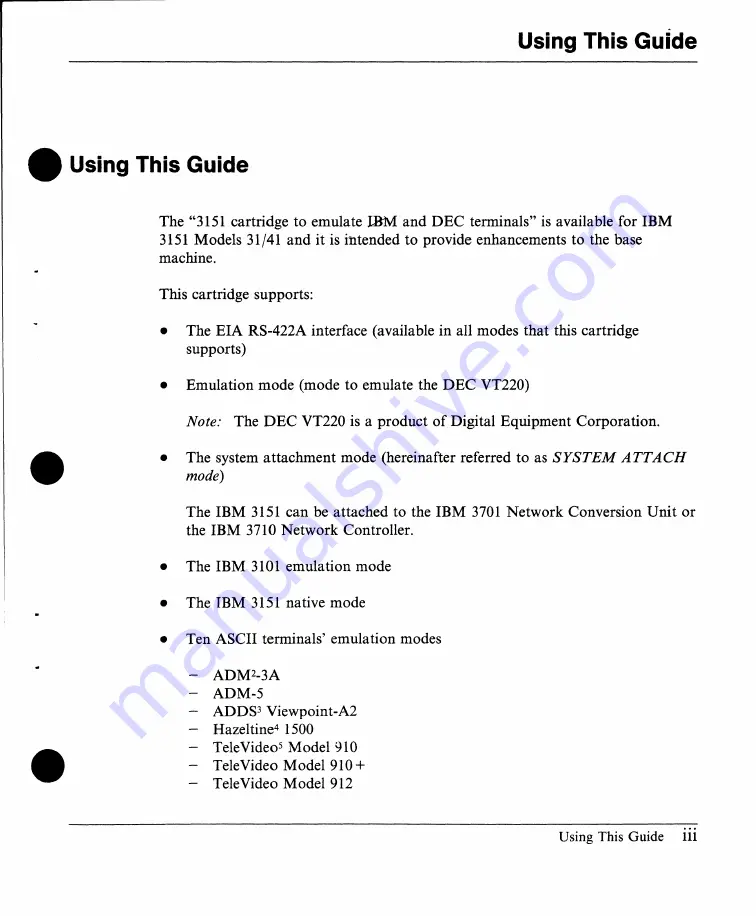 IBM 3151 User Manual Download Page 4