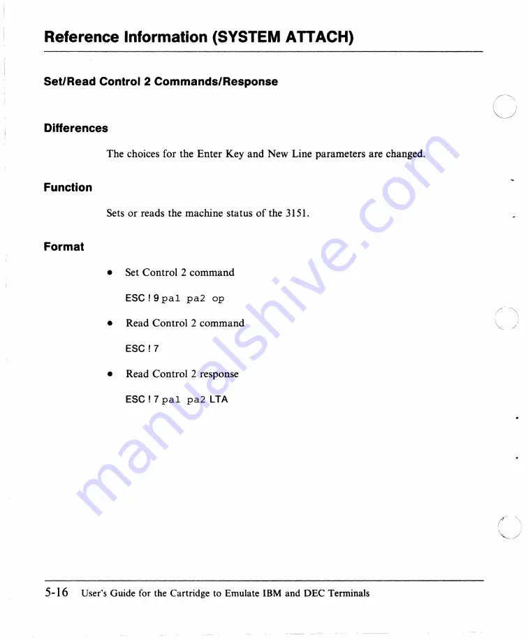 IBM 3151 User Manual Download Page 125