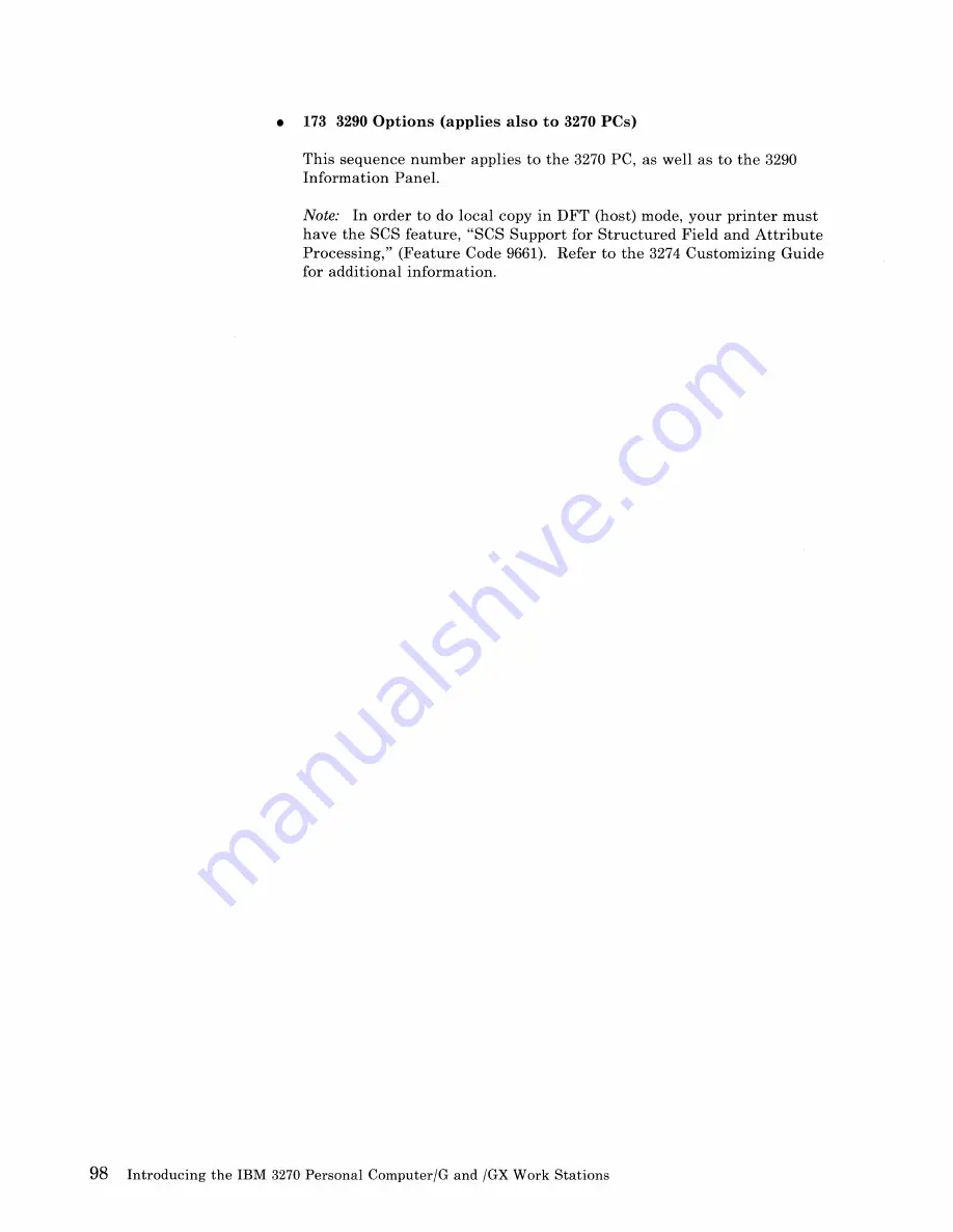 IBM 3270 G Manual Download Page 108