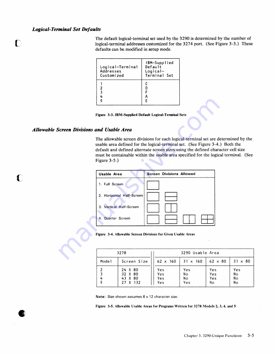 IBM 3290 Manual Download Page 22