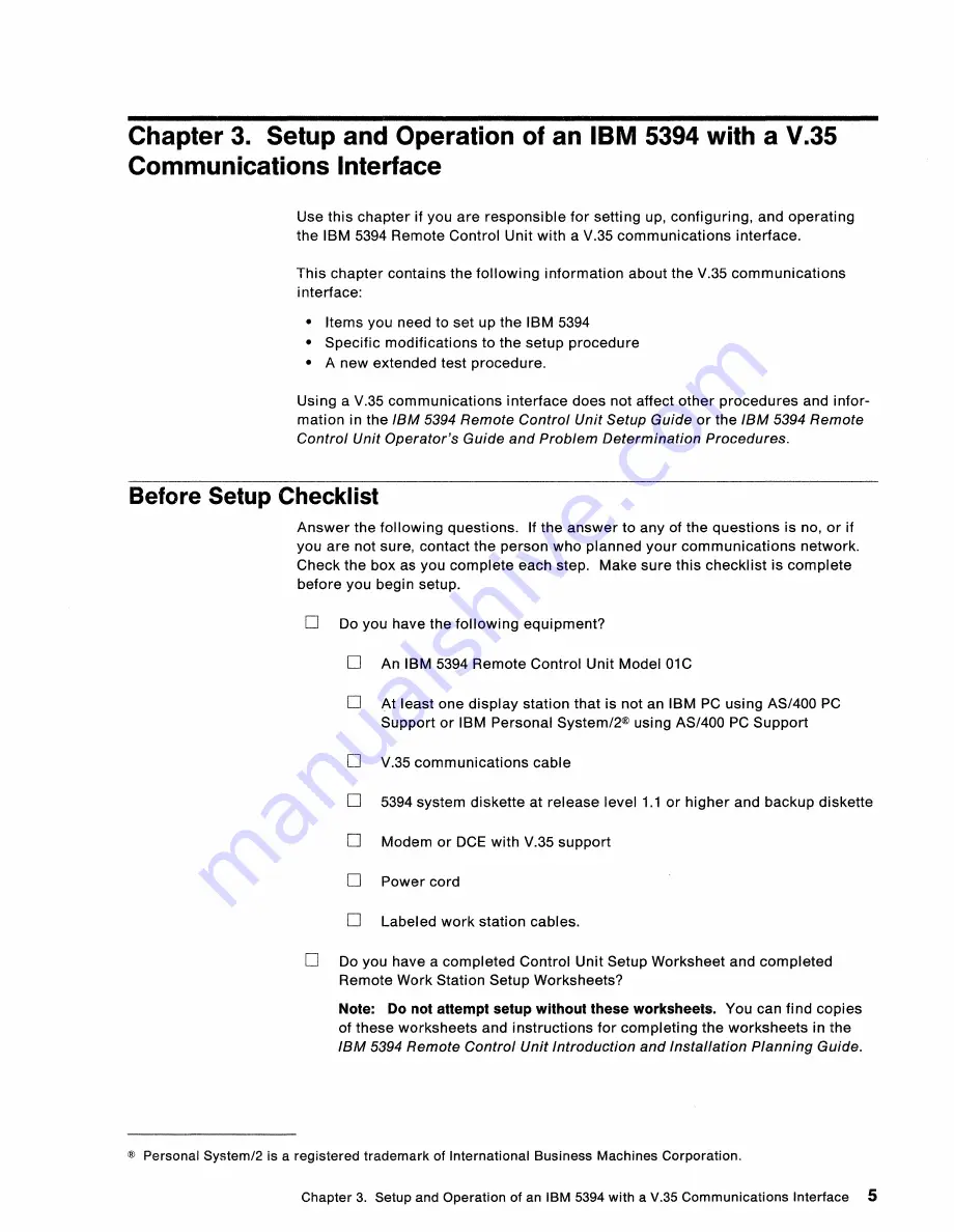 IBM 5394 Manual Download Page 12