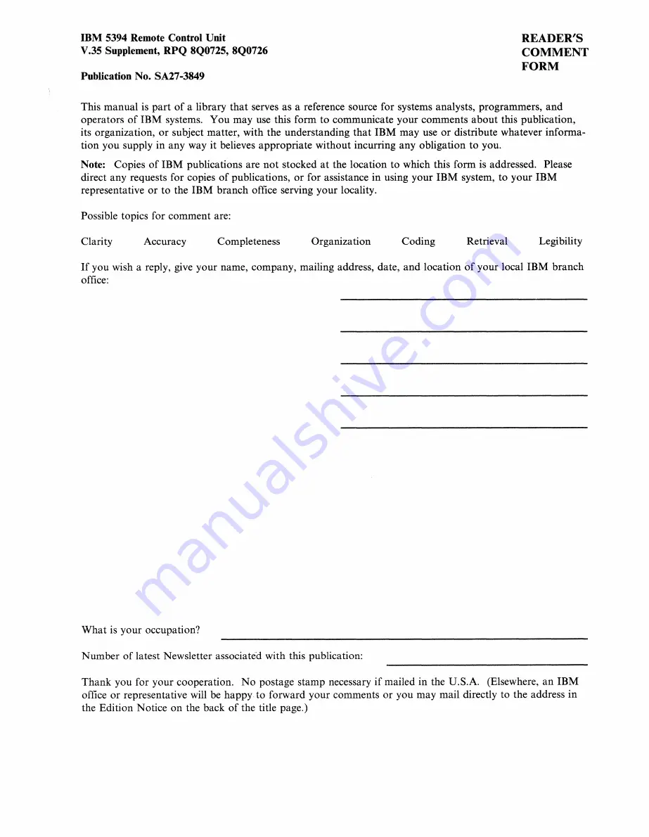 IBM 5394 Manual Download Page 36