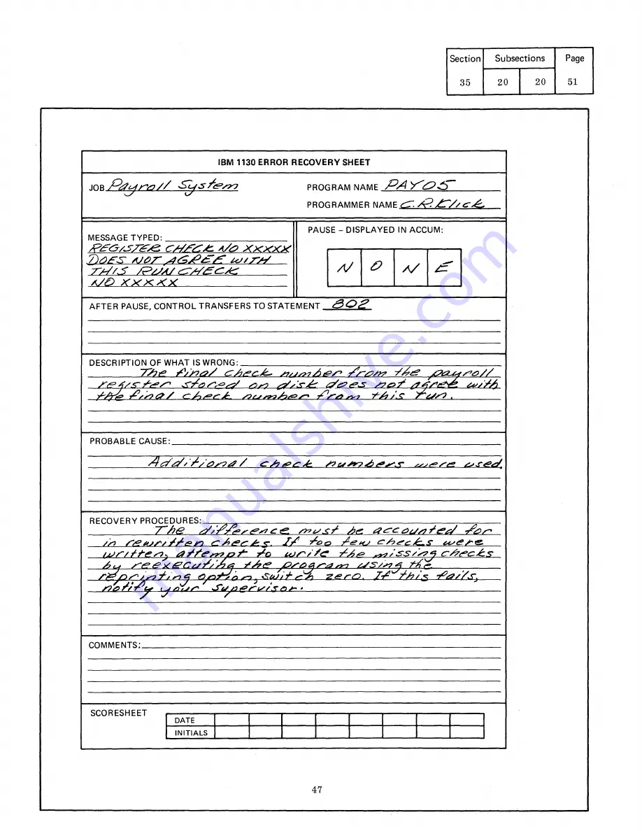 IBM Infoprint 1130 User Manual Download Page 421