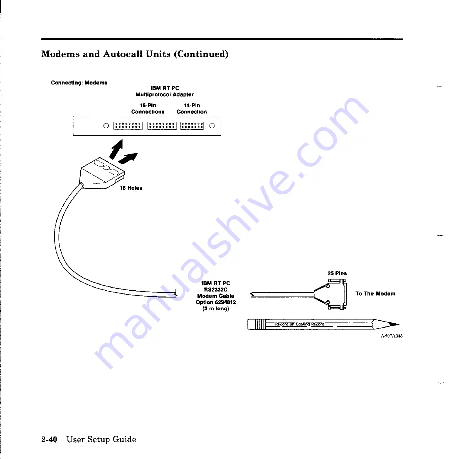 IBM RT User'S Setup Manual Download Page 70