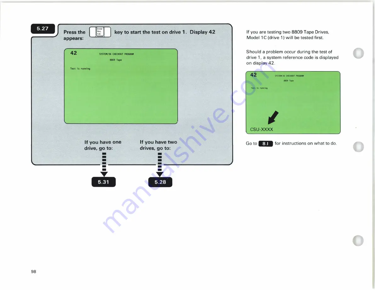 IBM System/36 5360 Manual Download Page 110