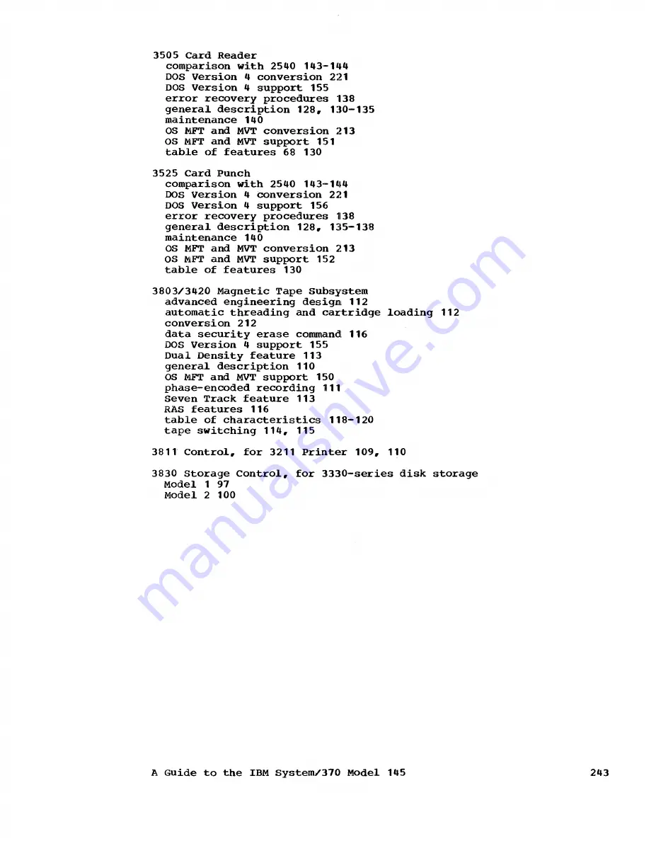 IBM System/370 145 Manual Download Page 253