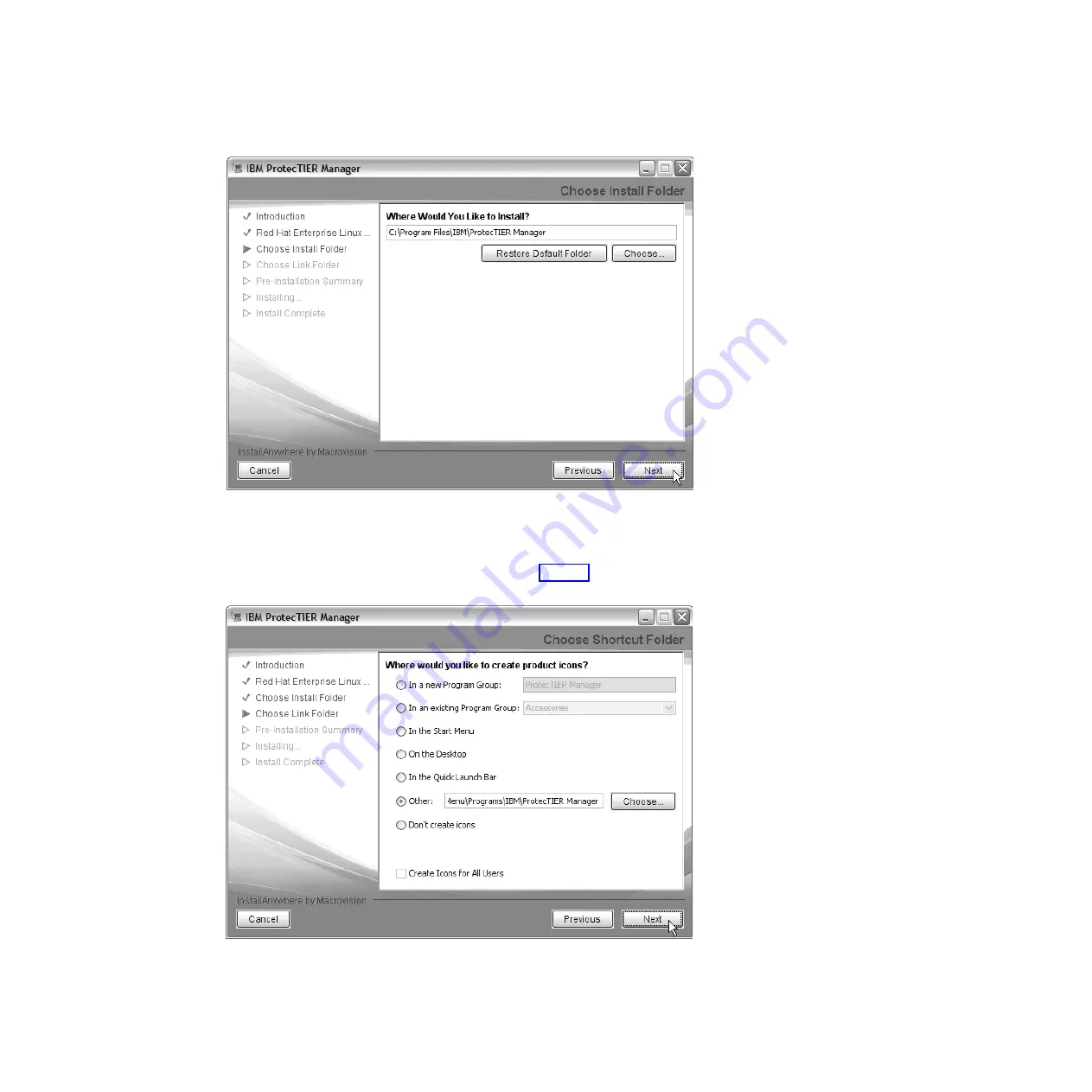 IBM System Storage TS7600 ProtecTIER Series Software Upgrade Manual Download Page 47