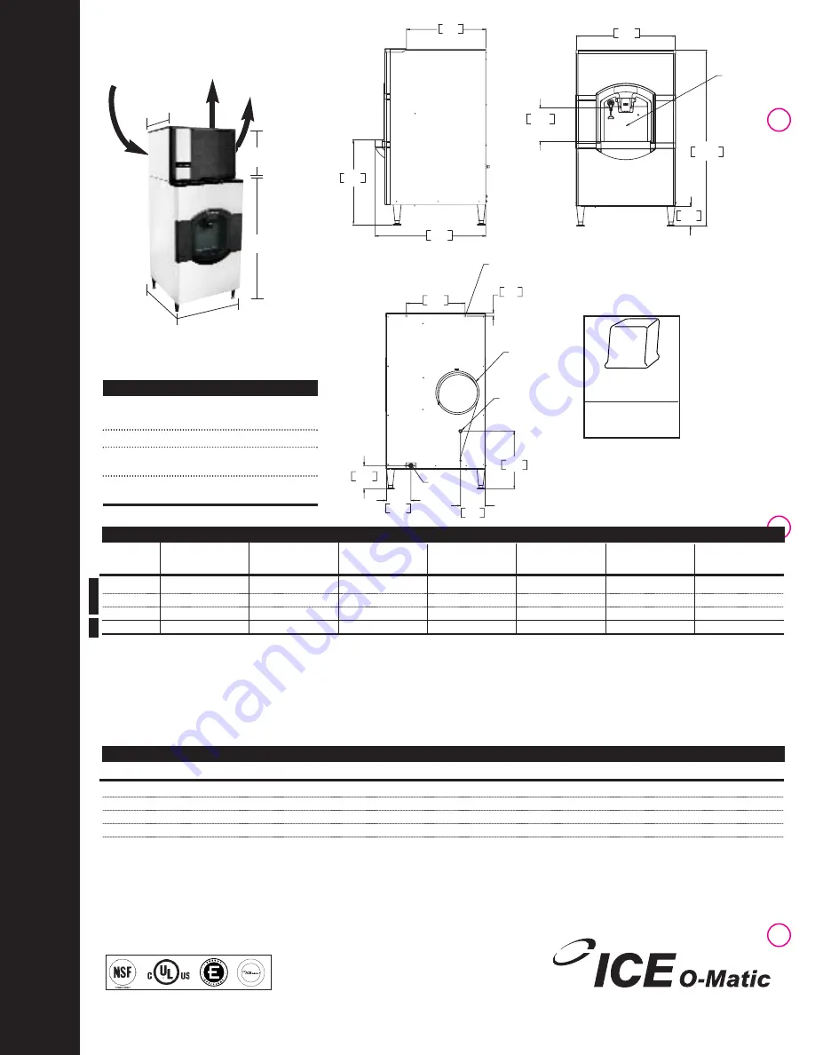 Ice-O-Matic Hotel Dispenser CD 40030 Series Скачать руководство пользователя страница 2